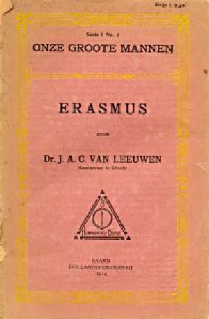 [Gutenberg 18850] • Erasmus / Onze Groote Mannen